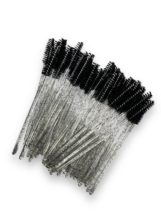 Black Sparkle Mascara Wands/Eyelash Brushes - By Priscilla Martin