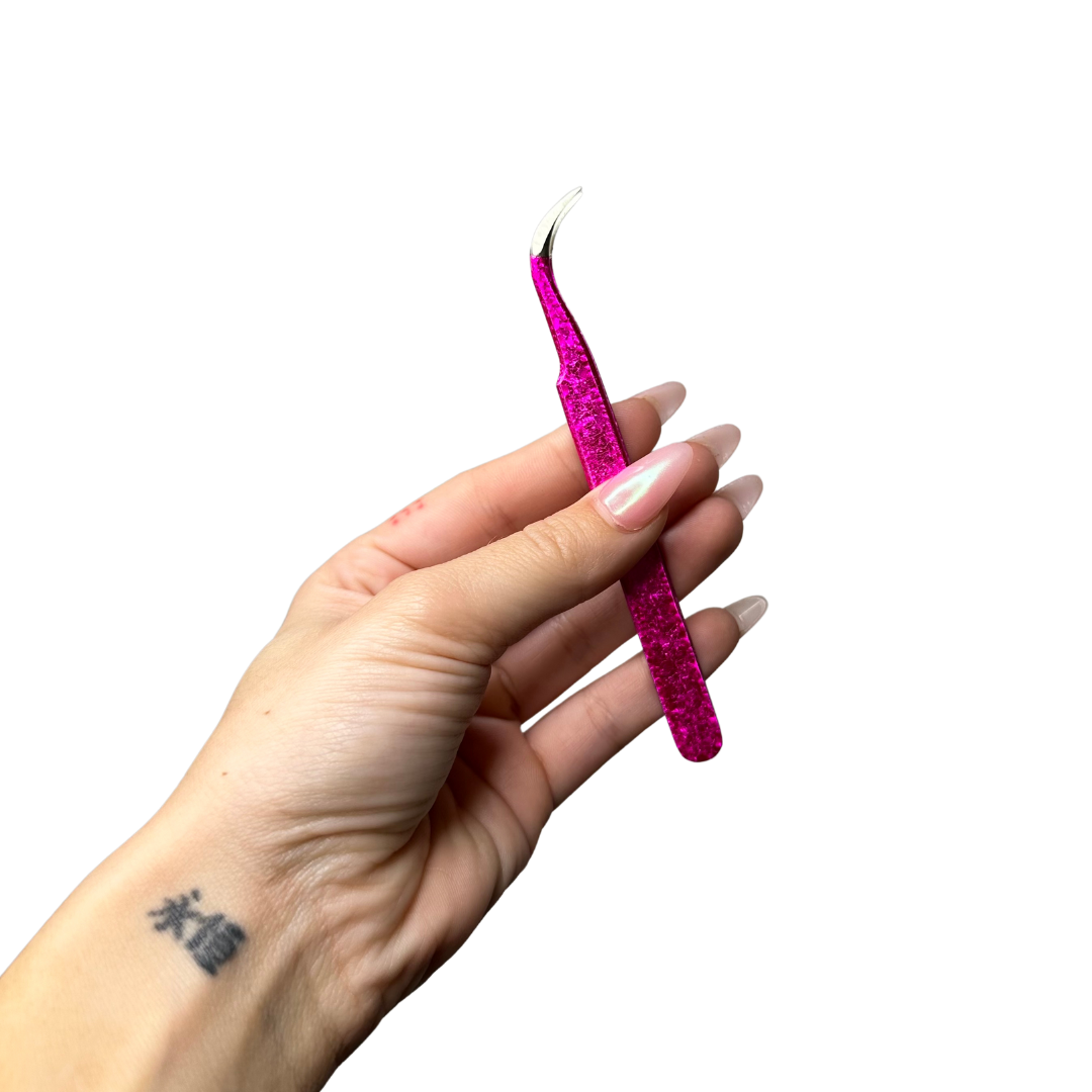 Pink Pick up Lash Tweezer - By Priscilla Martin