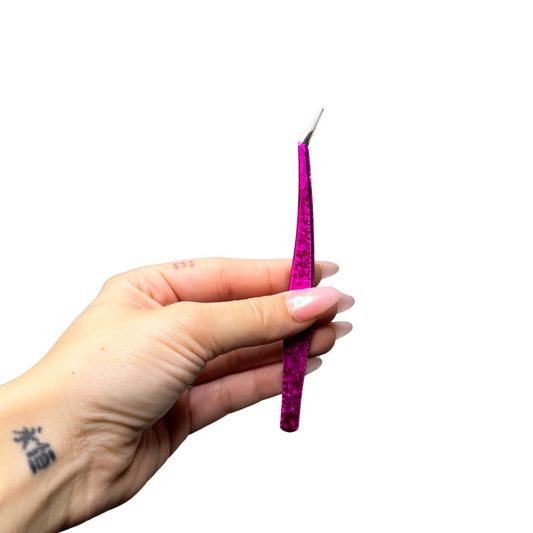 Pink Pro Point Isolation Lash Tweezer - By Priscilla Martin