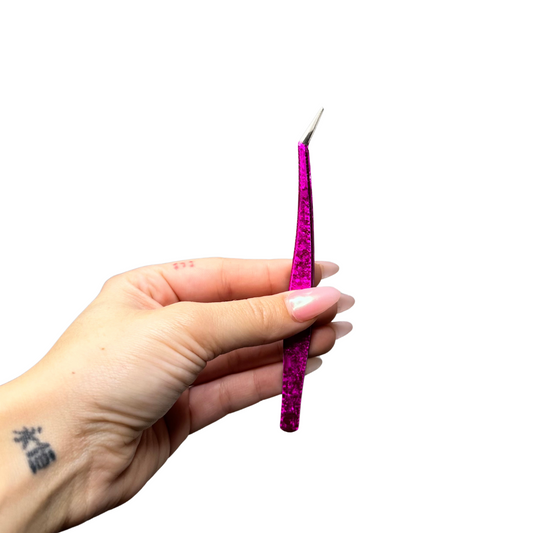 Pink Pro Point Isolation Lash Tweezer