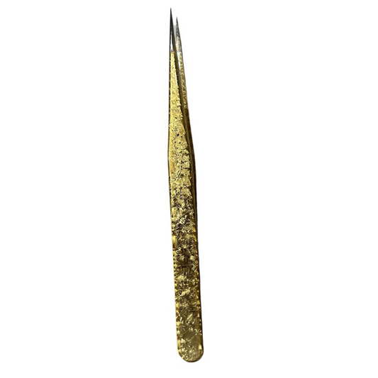 Gold Flat Isolation Lash Tweezer - By Priscilla Martin