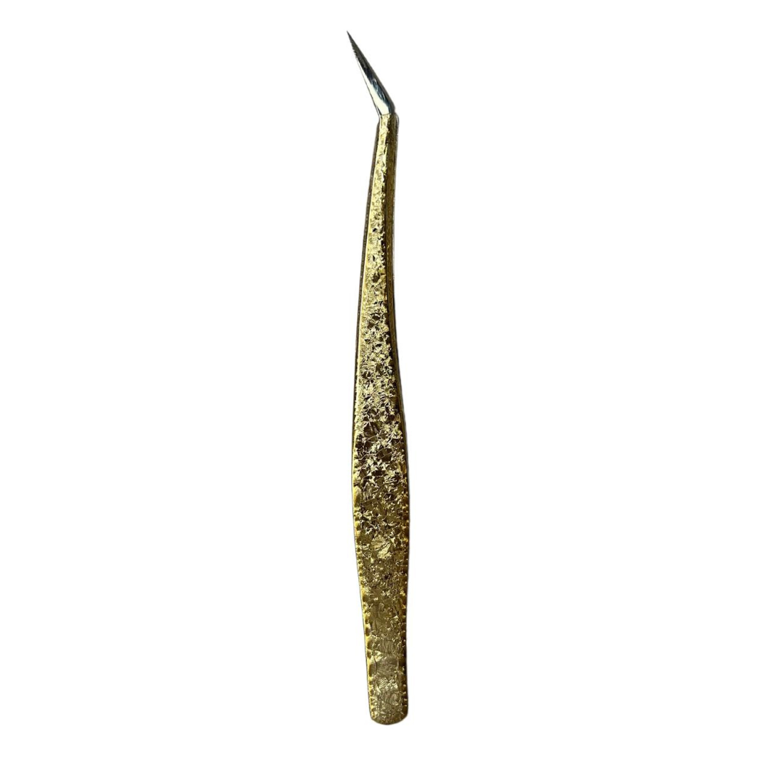 Gold Pro Point Lash Tweezer - By Priscilla Martin